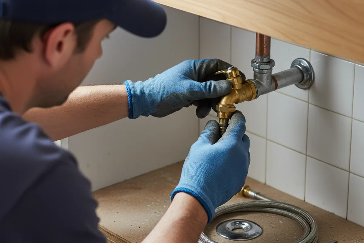 Shutoff valve and fitting work during Repiping in Institute